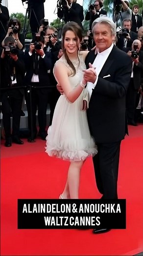 Delon & Anouchka Waltz Cannes #delon #icon #alaindelon #legend #frenchcinema #cinema #film #paris
