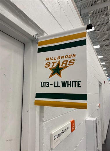 Double Sided Hockey Door Banner Includes Magnetic Pole- Custom Hockey Team Banner/hockey Flag/ Hockey Team Banner/ Custom Design, 12" X 17" - Etsy