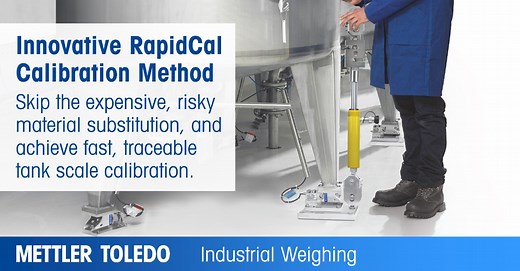 Innovative RapidCal™ Tank Scale Calibration