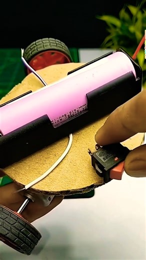 how to make a DC three DC motor and lithium battery#electroniccomponent #experiment #diy