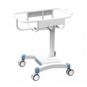 [Hot Item] Hospital Infant Bassinet Adjustable Height Baby Crib Baby Bed with Tray