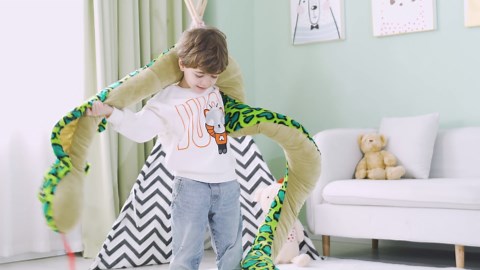 IKASA Giant Snake Stuffed Animal Plush Toy,106" Large Cobra Cute Jumbo Soft Toys,Huge Big Size Fluffy Plushy Fat Oversized Plushie,Gifts for Kids