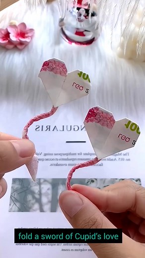 fold a sword of Cupid’s love, and shoot it in his heart. #origami #origamiart #art #handmade #paperart #paperfolding #paper #papercraft #origamipaper #papiroflexia #origamilove #diy #origamiartist #papercrafts #origamilovers #instaorigami #craft #origamiwork #d #design | paper craft ideas