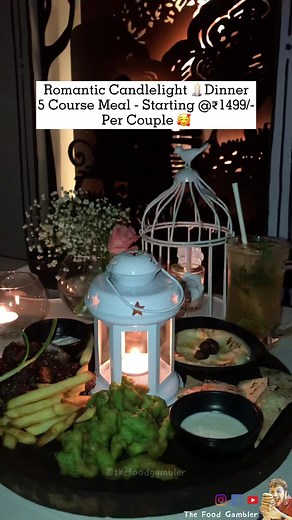 Bianco : Romantic Candlelight Dinner - Starting At ₹1499/- Only!! 😍 #candlelight #candlelightdinner #thefoodgambler #kolkata #bianco | The Food Gambler
