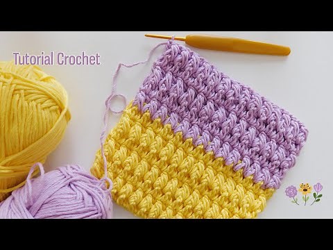 Hermoso Punto Crochet. Fácil y bonito 😍. Tutorial explicado paso a paso