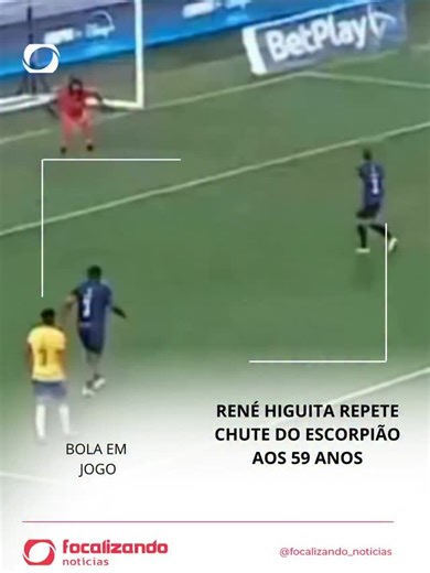 FOCALIZANDO NOTÍCIAS 🗞️ on Instagram: "FOCALIZA AÍ! Três décadas depois de encantar o planeta com uma das jogadas mais ousadas da história do futebol, o lendário goleiro colombiano René Higuita mostrou que a irreverência não envelhece. Durante um jogo comemorativo em homenagem ao ex-zagueiro Mario Yepes, Higuita, conhecido como “El Loco”, voltou a executar o famoso golpe do escorpião — lance em que salta para trás e defende a bola com os calcanhares. Aos 59 anos, mesmo com “uns quilinhos a mais