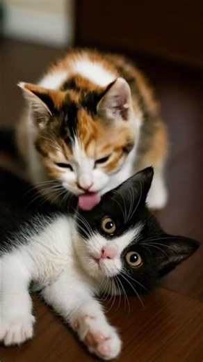 Grooming Time 😺 Kitten Lick ASMR | Necho ASMR