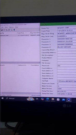 Penyebab blue screen saat main game