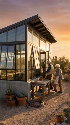 The couple built such a beautiful greenhouse style shed #greenhouse #gardening #offgrid