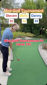 Mini Golf Tournament #4 18 holes (Hole 14) Bella’s perfect season on the line! #twintourgolf #minigolf #puttputt #tournament ( @volcanomountaingolf ) | Twin Tour Golf