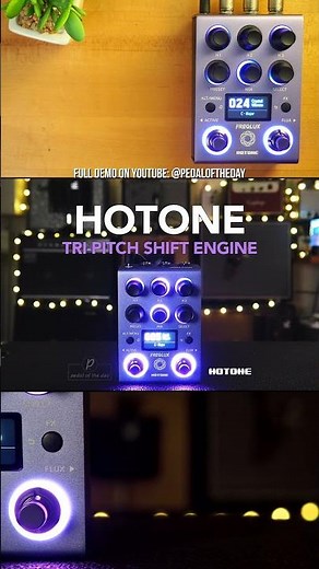 Hotone NeonGlow Series FreqLux Tri-Pitch Engine #hotone #neonglow #freqlux #effectspedals