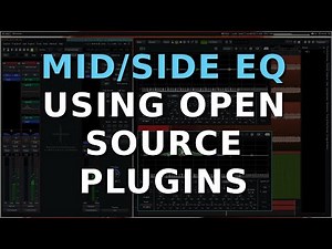 Demonstrating mid/side EQ with open source plugins