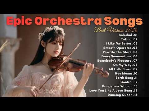 Beautiful Orchestral Covers of Popular Songs 2026 🎻 | Soledad, Tattoo, Dancing Queen, Earth Song