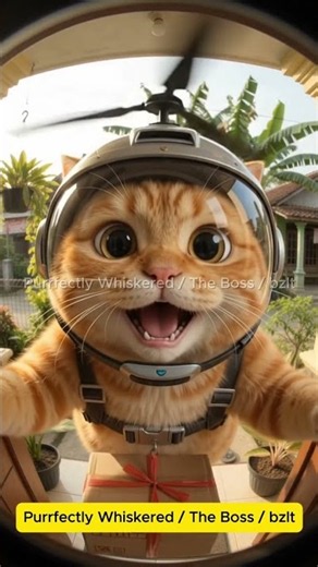 This Doorbell Camera Caught a Floating Delivery Cat!