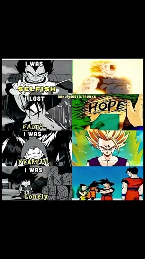 Vegeta Was Selfish… Gohan Became Hope 💛 #anime #dragonball #goku