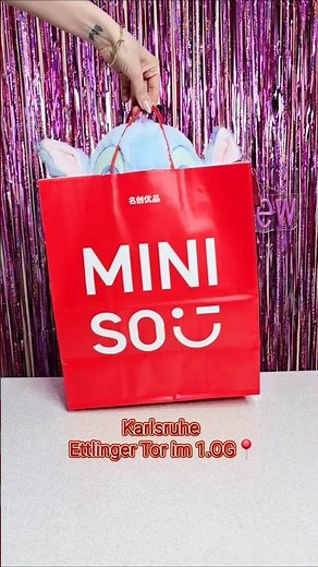 💙 We attended the Grand Opening of the New MINISO store in Karlsruhe 🫶 Let's see what we got 🛍🎁