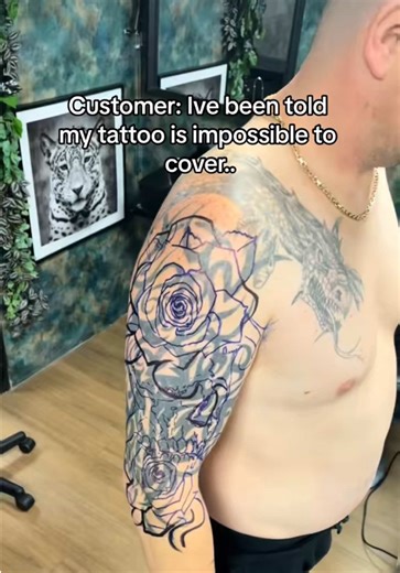 I do take on cover ups as well if you have an old tattoo you want covering🙌🏼 #paulbaxtertattoos #fyp #tattooartist #viral #coverup