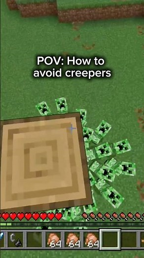 How to Avoid Creepers 💀 #minecraftshorts