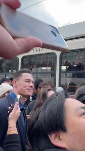 John Cena stopped filming his new movie to take pictures and sign autographs for fans | Adrian "HeavyWeight" Hernandez
