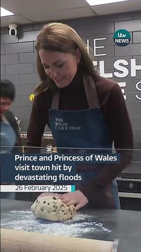 Prince and Princess of Wales visit town hit by devastating floods #itvnews #royals #royalfamily