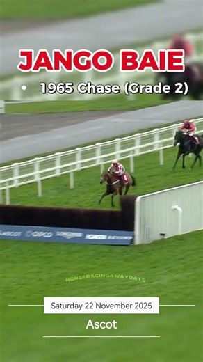 ♦️◽JANGO BAIE - IMPRESSIVE! Wins The 1965 Chase (Grade 2).