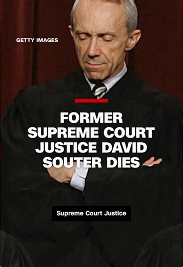 Former Supreme Court Justice David Souter, a Republican appointee who retired from the high court in 2009 after voting consistently with its liberal wing, has died, the Supreme Court announced on Friday. #cnn #news #scotus