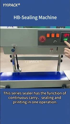 Full-Automatic Vertical Continuous Film Sealing Machine Heat Sealer with Ink Wheel Date Printer