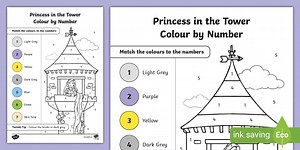 Princess in the Tower Colour By Number