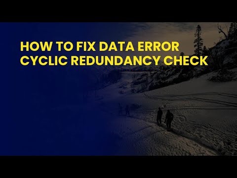How to Fix Data Error Cyclic Redundancy Check