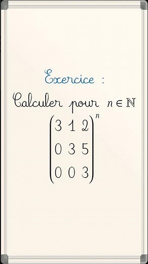 Calculating the powers of a triangular matrix #maths #cpge #pcsi #mpsi #bcpst #l1
