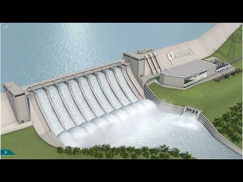 Usina Hidrelétrica - maquete virtual