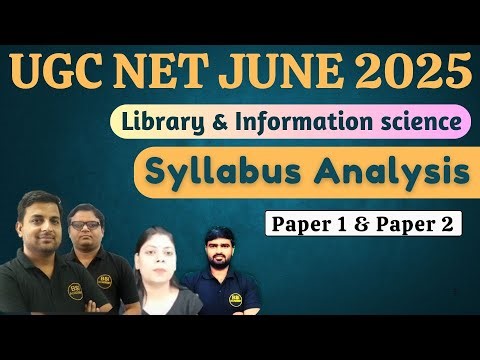 UGC NET Syllabus Analysis | NTA UGC NET June 2025 | UGC NET Library Science