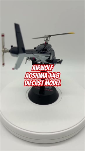 Airwolf Aoshima 1:48 Diecast Model Blue Version