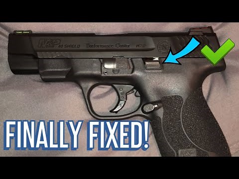 (EASY FIX) M&P Shield 9mm/.40 Stiff Slide Lock Fix