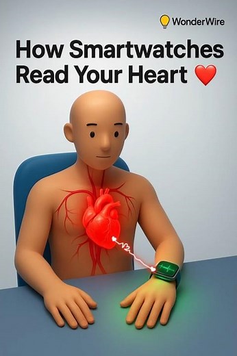 How Your Smartwatch Reads Your Heart ❤️⌚ (PPG Explained!)#Smartwatch #HeartRate #PPG #TechExplained