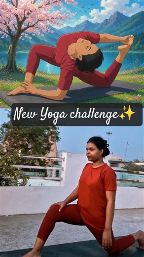 New flexibility yoga challenge ♥️ #yoga #shorts #viral #trending #youtubeshorts #ytshorts #trend #yt