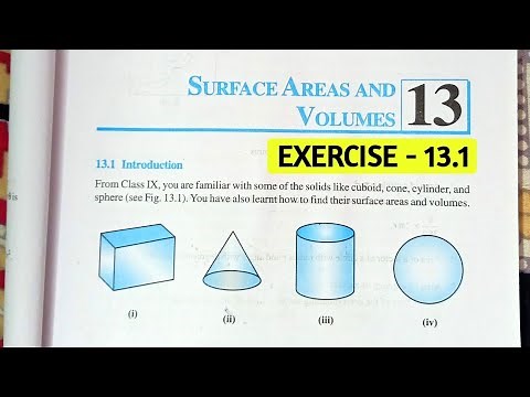 CLASS 10 MATH EXERCISE 13.1 NCERT SOLUTIONS || CHAPTER 13 SURFACE AREA AND VOLUMES || EX 13.1