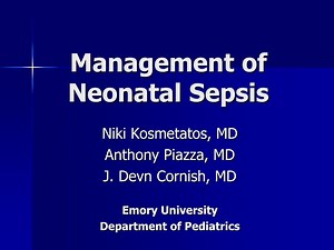 Management of Neonatal Sepsis - SlideServe