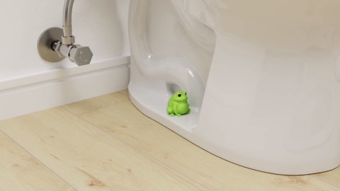 Toilet Bolt Caps Decorative Glow in The Dark- 2PCs Frog Toilet Bowl Bolt Covers Luminous Green PLA Cute Bathroom Decor Accessories Rust Prevention