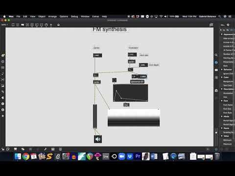 AM and FM synthesis in Max/MSP