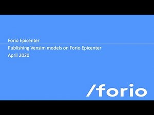 Creating Online Simulations with Vensim and Forio Epicenter