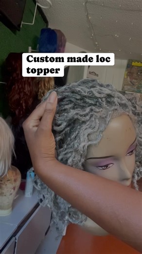 Custom made loc topper!! My client has #alopecia At the top and sides of her hair.. this topper will allow her to have full coverage in the front and wear her hair in the back.. Totally light, easy to adjust and remove daily, if wanted.. she can wear it straight or curly— just like her locs I am located in Raleigh,NC. Shipping is available. Prices vary with your needs. Video consultation is FREE and mandatory to be able to see your area of concern, take measurements and discuss next steps #alope