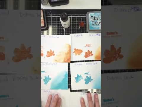 Studio Session Nov 2025 - Distress Inks and Oxides with and without gesso