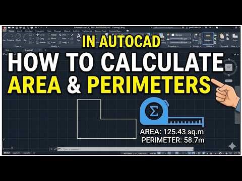 How to calculate Area & Parimeters with yqarch pluging#autocad #civilengineers #design