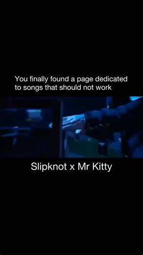 Songs on Instagram: "This shouldn’t work… #slipknot #mrkitty #music #explore #reels #songs #viral #trending #mashup"