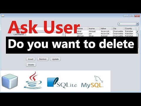 Java SWING #16 - More on Delete Button in Java Netbeans Sqlite (MySql)