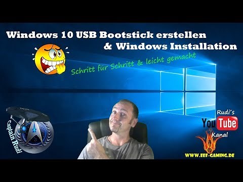 Windows 10 USB Bootstick erstellen & Windows Installation