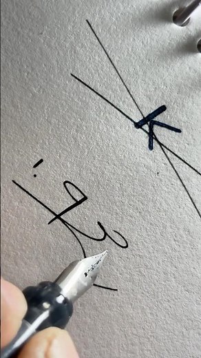 ❤️How to sign letter "K"?❤️#signature #handwriting #art #alphabet #calligraphy