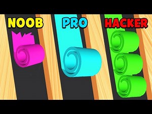 NOOB vs PRO vs HACKER - Color Roll 3D