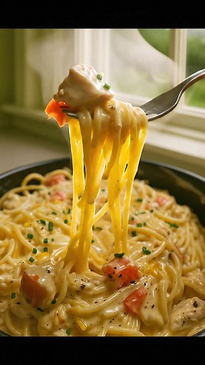 ✅ Creamy Crockpot Chicken Spaghetti Ingredients: 1 small onion, diced 1 cup chicken broth 1 tsp paprika 2 cups cooked chicken, shredded or cubed 1 can (10.5 oz) cream of chicken soup 1 can (10 oz) Rotel (tomatoes green chilies) 8 oz cream cheese, softened 2 cups shredded cheddar cheese 8 oz spaghetti, cooked and drained Salt & black pepper to taste Chives for garnish (optional) --- ✅ Instructions: 1. Prepare the Crockpot Add into your crockpot: diced onion chicken broth cooked chicken cream of c